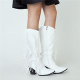 Fashionable Shaky Tassel Mid-Calf Boots Shopvhs.com