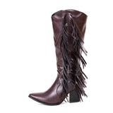 Fashionable Shaky Tassel Mid-Calf Boots Shopvhs.com