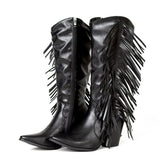 Fashionable Shaky Tassel Mid-Calf Boots Shopvhs.com