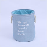 Faux Linen Utility Waterproof Lining Storage Basket With Rope Handles Shopvhs.com