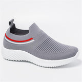 Feminine Contrast Design Mesh Detailing Stretch Fabric Lightweight Sneaker Shopvhs.com