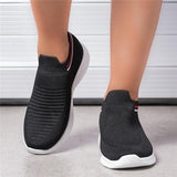 Feminine Contrast Design Mesh Detailing Stretch Fabric Lightweight Sneaker Shopvhs.com