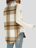 Flannel Plaid Vintage Pocket Sleeveless Tank Jacket Shopvhs.com