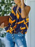 Halter Print Pile Neck Sleeveless Tank Tops Shopvhs.com