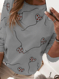 Heart Balloon Round Neck Print Long Sleeve T-Shirt Shopvhs.com