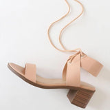 Lace-Up High Chuny Heel Sandals Shopvhs.com