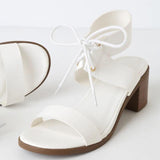 Lace-Up High Chuny Heel Sandals Shopvhs.com