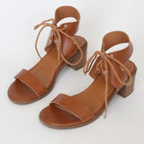 Lace-Up High Chuny Heel Sandals Shopvhs.com