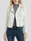 Lapel Collar Button Motorcycle PU Short Leather Jacket Shopvhs.com