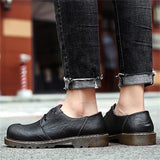 Lightweight Casual Lace-Up Pu Shoes For Men Shopvhs.com