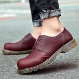 Lightweight Casual Lace-Up Pu Shoes For Men Shopvhs.com