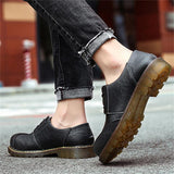 Lightweight Casual Lace-Up Pu Shoes For Men