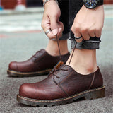 Lightweight Casual Lace-Up Pu Shoes For Men Shopvhs.com