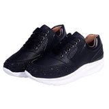 Lightweight Rhinestone Deco Lace Up Sneakers Shopvhs.com