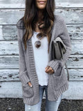 Long Sleeve Pocket Sweater Cardigan Shopvhs.com