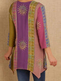 Long-sleeved tie-waist ethnic jacket Shopvhs.com