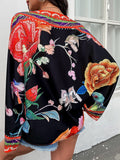 Loose Bohemian Print Long Sleeve Blouse Shopvhs.com