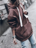 Loose Pocket Long Sleeve Hoodie Shopvhs.com