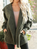 Loose Pocket Reversible Fleece Hooded Coat Shopvhs.com
