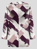 Loose Retro Print Lapel Woolen Coat Shopvhs.com