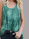 Loose Sleeveless Printed Crew Neck Top Shopvhs.com