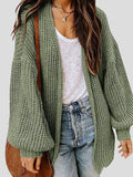 Loose Solid Long Sleeve Sweater Cardigan Shopvhs.com