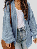 Loose Solid Long Sleeve Sweater Cardigan Shopvhs.com