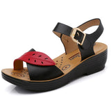 Low-Top Non-Slip Soft-Soled Leaf Pattern Buckle Sandals Shopvhs.com