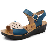 Low-Top Non-Slip Soft-Soled Leaf Pattern Buckle Sandals Shopvhs.com