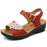 Low-Top Non-Slip Soft-Soled Leaf Pattern Buckle Sandals Shopvhs.com