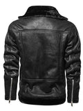 Men'S Winter Thermal Fur Leather Jacket Outerwear Shopvhs.com