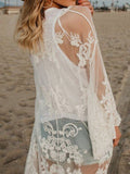 Mesh Lace Embroidered Sun Protection Cardigan Shopvhs.com