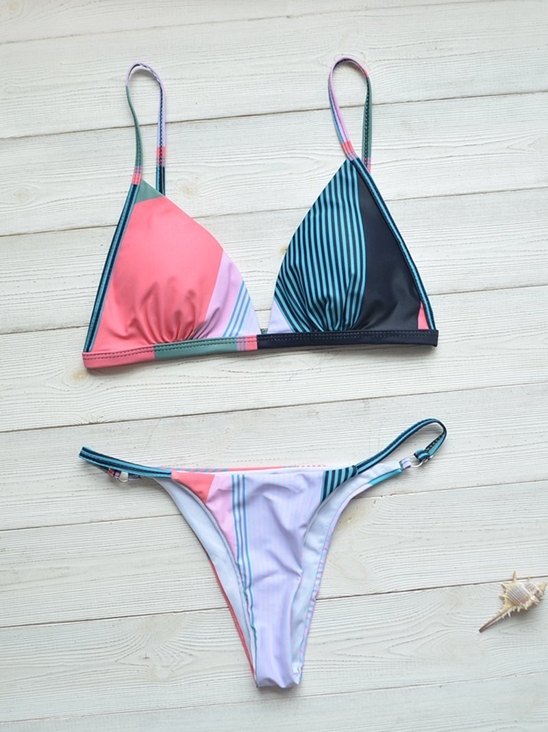 Modern Tanga Split Bikini Final Print Swimsuit Shopvhs.com