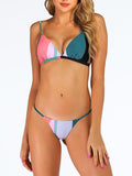 Modern Tanga Split Bikini Final Print Swimsuit Shopvhs.com