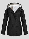 Mountaineering Suit Zipper Pocket Hooded Plus Fleece Jacket Shopvhs.com