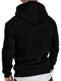 Neckline Decorated Buttons Thick Hoodie Shopvhs.com