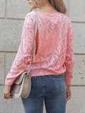 Open-knit Drop Shoulder Sweater Shopvhs.com