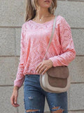 Open-knit Drop Shoulder Sweater Shopvhs.com