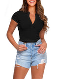 POLO Neck Short Sleeve T-Shirt Shopvhs.com