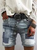 Paneled Light Weight Denim Shorts Shopvhs.com