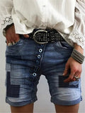 Paneled Light Weight Denim Shorts Shopvhs.com