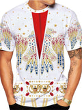 Pattern Design Short Sleeve T-Shirts For Men Shopvhs.com