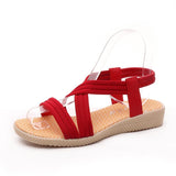 Peep Toe Solid Color Flat Sandals For Women Shopvhs.com