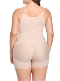 Plus Size Tight Body Lace Hem Body Shaper Shopvhs.com