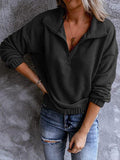 Polar Fleece Stand Collar Zipper Long Sleeves Hoodie Shopvhs.com