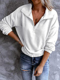 Polar Fleece Stand Collar Zipper Long Sleeves Hoodie Shopvhs.com
