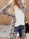 Printed Long Sleeve Mid-Length Cardigan Shopvhs.com