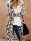 Printed Long Sleeve Mid-Length Cardigan Shopvhs.com