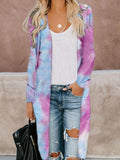 Printed Long Sleeve Mid-Length Cardigan Shopvhs.com