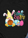 Rabbit Hug Basketball Print Crew Neck Short Sleeve T-Shirt Shopvhs.com